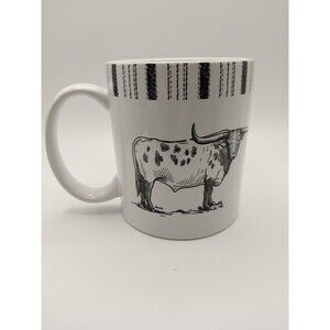 Paseo Road Rustic Living Longhorn Large Coffee Mug Western Farmhouse